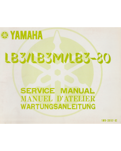 Yamaha LB 3 / LB 3 M / LB 3 80 (1978) Wartungsanleitung