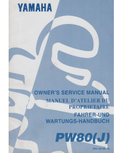 Yamaha PW 80  (J)  (1996) Fahrer und Wartungs Handbuch