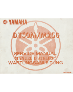 Yamaha DT50 MR50 (1977) Wartungsanleitung