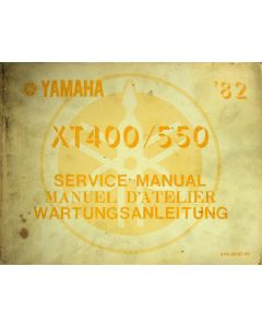 Yamaha XT 400 / 550 (1982) Wartungsanleitung