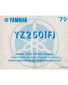 Yamaha YZ 250 (F) (1979) Modellbeschreibung / Wartungsanleitung