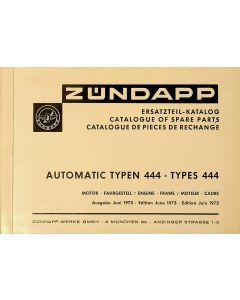 Zündapp Automatic-Mofa  Typ 444 (1965–1977) Ersatzteilliste